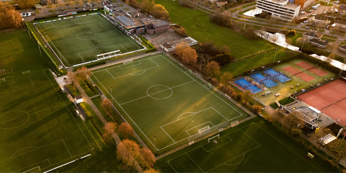 Birdseye view of World Football School