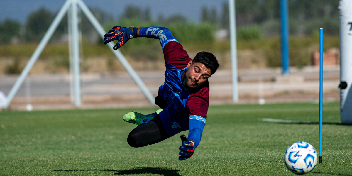 Goalkeeper training at private football academy in Europe