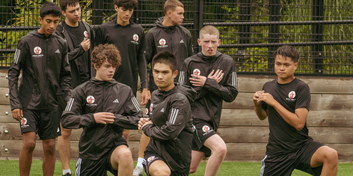 Steven Gerrard Academy players training