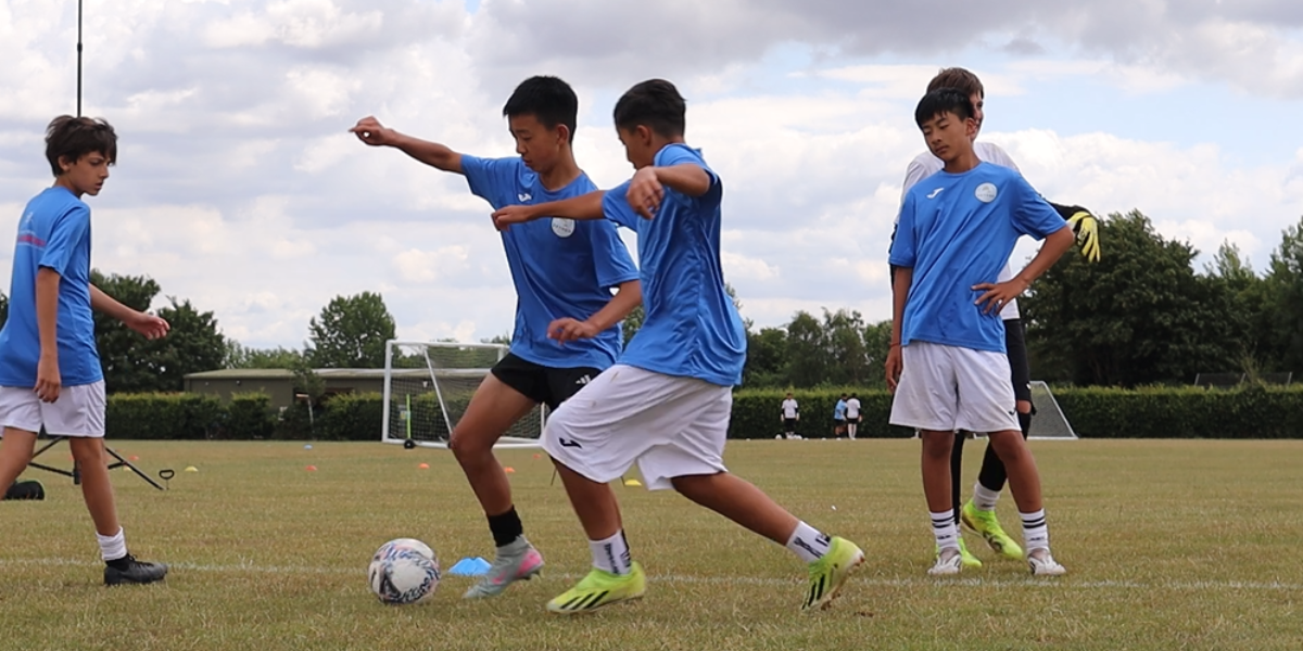 World Football Schools players training at Football Academy & Trials Camp