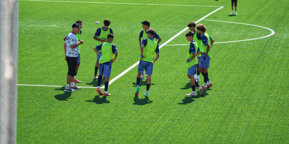 World Football School Players Warm Up
